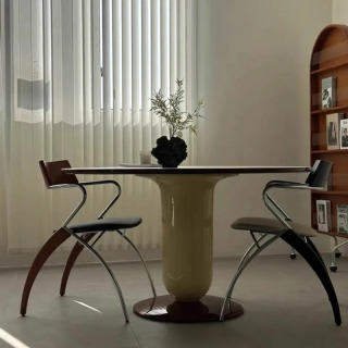 2 ta moda ovqat kreslolari toʻplami qulay ochiq bogʻda ovqatlanish stullari Premium oqlangan Fauteuil dizayni yashash xonasi mebellari