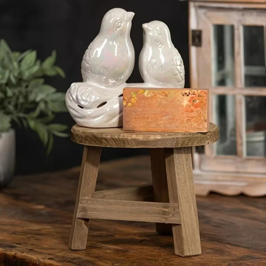 Miniatyura yogʻoch oʻsimlik stendlari gulli qozon ushlagichi Bonsai stend