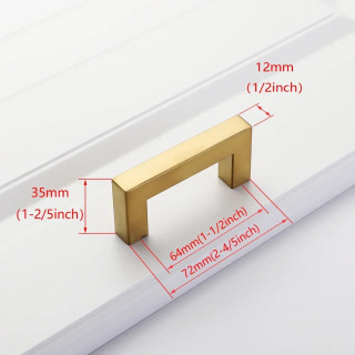 Mebel apparati Retro zanglamaydigan poʻlatdan yasalgan mebel tutqichi Kumush qora oltin kvadrat mebel tutqichi Shkaf tutqichi БЕЛЫЙ