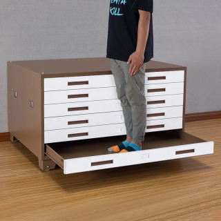 Boʻyash uchun tortmalar Sovuq haddelenmiş poʻlatdan va pishirilgan boʻyoqlardan yasalgan tekis shkaflar Ofislar uchun mos