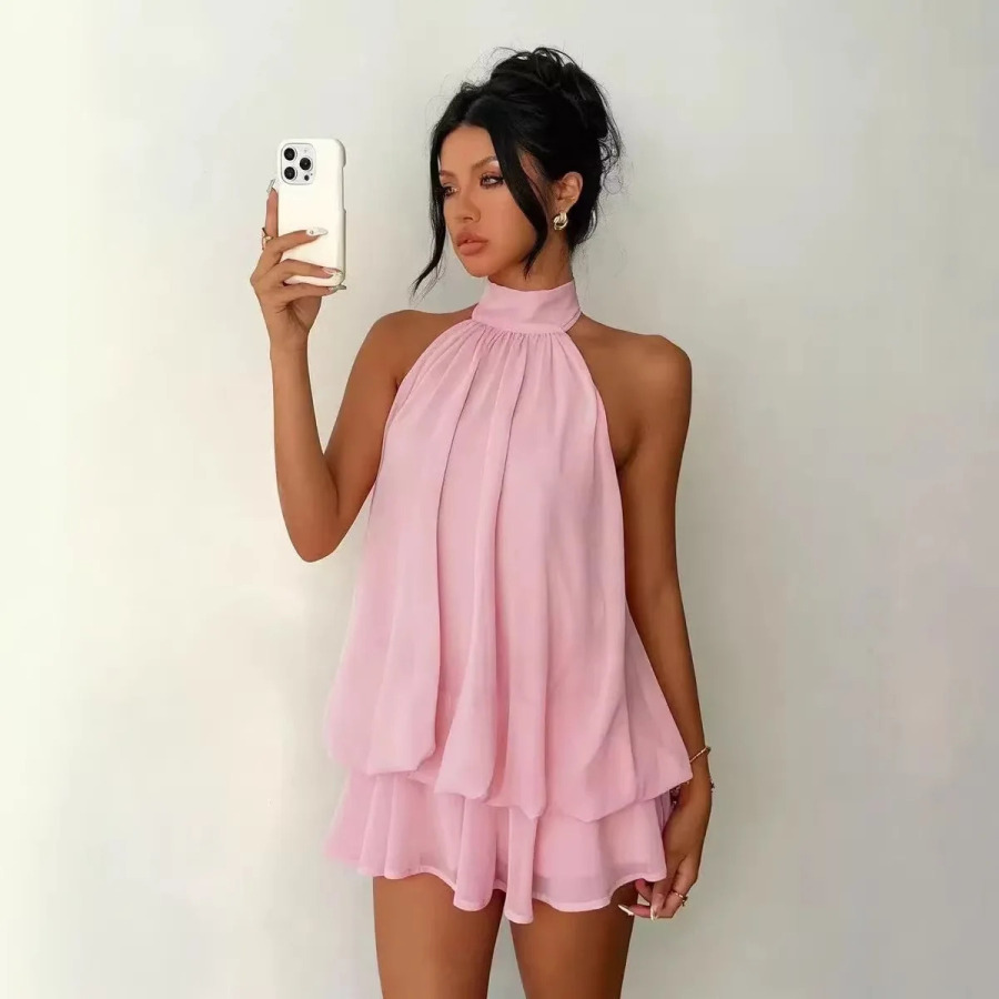 Ayollar kundalik liboslari oqlangan qattiq plyaj partiyasi kiyimi Bodycon seksi orqasiz yubka liboslari ayollar kiyimlari