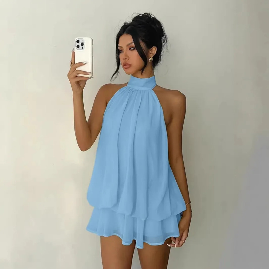 Ayollar kundalik liboslari oqlangan qattiq plyaj partiyasi kiyimi Bodycon seksi orqasiz yubka liboslari ayollar kiyimlari