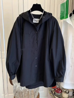 Модные женские топы, блузки большого размера, женская одежда, Blusas Mujer De Moda, рубашка с капюшоном и длинными рукавами, повседневное белое базовое пальто