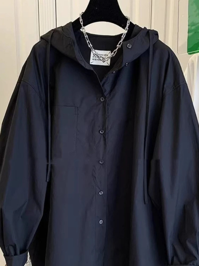 Модные женские топы, блузки большого размера, женская одежда, Blusas Mujer De Moda, рубашка с капюшоном и длинными рукавами, повседневное белое базовое пальто