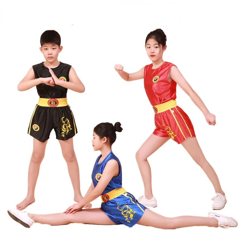 Боксерская форма унисекс, костюм Санды, униформа Kongfu, одежда для ушу, костюм для боевых искусств для детей и взрослых
