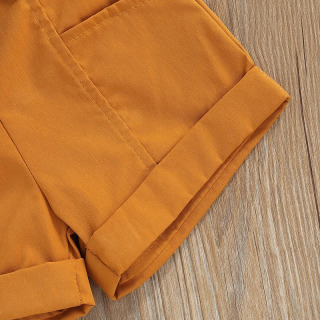 Yangi tugʻilgan chaqaloq qizlar uchun yozgi 3 qismli kiyimlar yengsiz Halter tops shortilar bel sumkasi Bolalar kiyimlari toʻplami