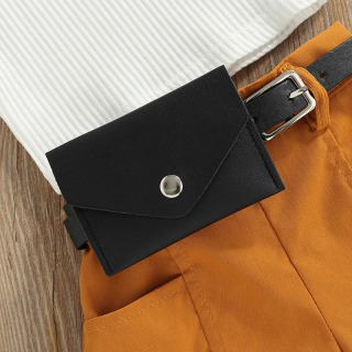 Yangi tugʻilgan chaqaloq qizlar uchun yozgi 3 qismli kiyimlar yengsiz Halter tops shortilar bel sumkasi Bolalar kiyimlari toʻplami