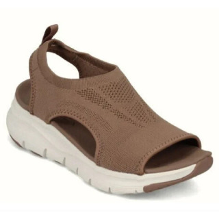Ayollar yozgi poyafzallari 2024 yangi toʻrli platforma sandallari Ayollar ochiq oyoqli sandallar Ayollar engil kundalik poyabzal Zapatillas Muje Бежевый 38