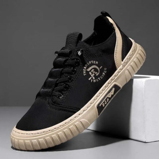 Erkaklar poyafzallari Bahorgi moda nafas oladigan mato poyafzallari Qulay kundalik loaferlar Katta oʻlchamli tekis yurish poyabzali Zapatillas De Deporte