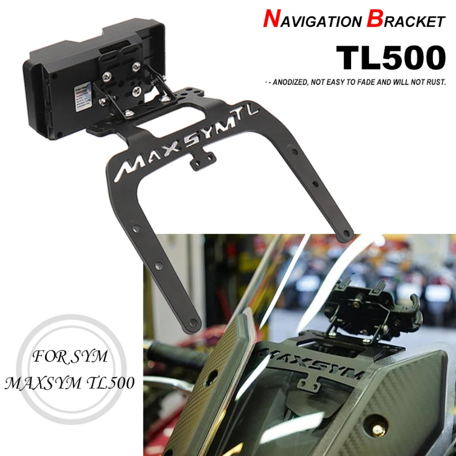 SYM MAXSYM TL500 TL500 mobil telefon navigatsiyasi uchun yangi mototsikl aksessuarlari GPS braketi telefon ushlagichi simsiz zaryadlash