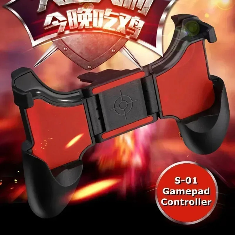 S01 mobil telefonlari uchun oʻyin aksessuarlari: PUBG uchun geympad joystiği, iPhone, Samsung, Xiaomi, Huawei uchun moʻljallangan va tortishish dastasi