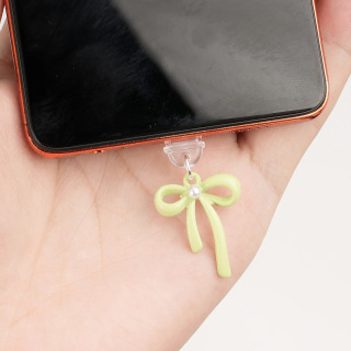 Mobil telefon chang vilkasi Chiroyli osilgan kamon bezaklari Mobil telefon aksessuarlari iPhone Samsung Type-C Bow uchun bezak