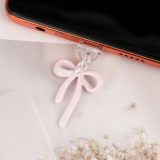 Mobil telefon chang vilkasi Chiroyli osilgan kamon bezaklari Mobil telefon aksessuarlari iPhone Samsung Type-C Bow uchun bezak