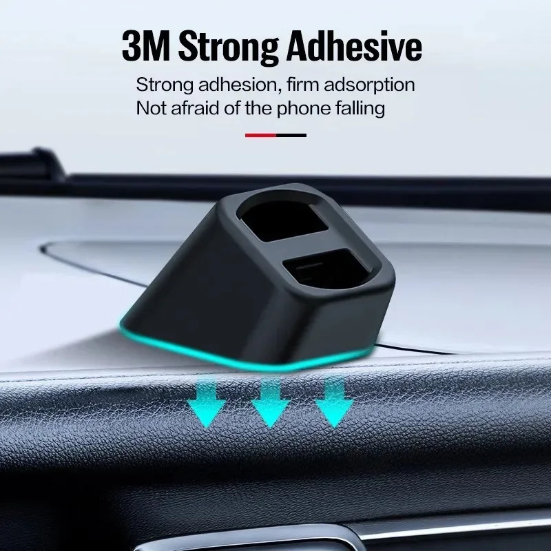 Avtomobil egzoz oʻrnatish moslamasi bilan telefon stend