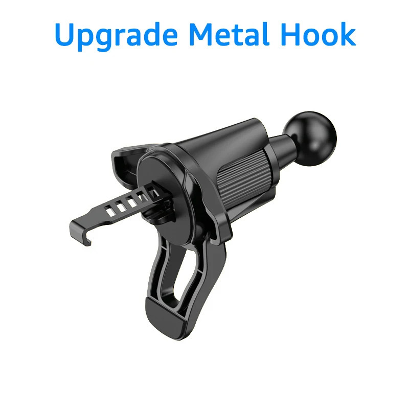 Avtomobil telefon ushlagichi aksessuarlari Universal taglik avtomobil havo shamollatgichi uchun 17 mm sharli boshli mobil telefon stendlari metall ilgak
