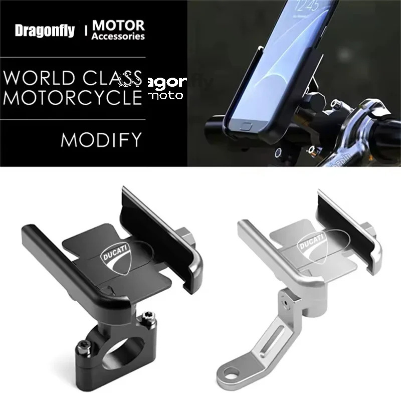 Ducati Multistrada 950 1100 1260 1200 S Sport Monster 600 uchun mototsikl aksessuarlari mobil telefon ushlagichi GPS navigatsiya moslamasi