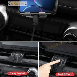 Аксессуары для Toyota RAV4 2019 2020 2021 2022, гравитационный автомобильный держатель для телефона, специальное крепление для вентиляционного отверстия, зажим, держатель для мобильного телефона