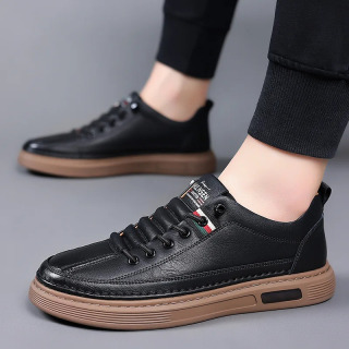 Erkaklar qoʻlda ishlangan krossovkalar Casual Flats Qulay ziyofat poyafzallari