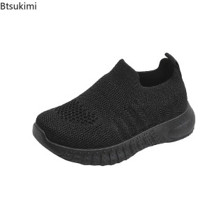 Bolalar poyafzallari Bahorgi yozgi bolalar krossovkalari Yumshoq nafas oluvchi toʻrli oʻgʻil bolalar poyafzallari Kundalik slip On-slip yurish poyabzali Qizlar uchun poyabzal