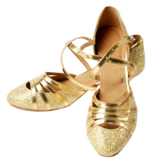 Balo zali raqs poyafzallari Ayollar Glitter zamonaviy raqs poyafzallari Salsa bal zali Tango lotin poyabzallari Ayollar Rhinestone yopiq oyoq poyabzallari