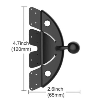 Avtomobil CD ushlagichi aksessuarlari 17 mm toʻp bosh bazasi Avtomobil CD uyasi uchun telefon stendlari iPhone Samsung Xiaomi qavslari uchun