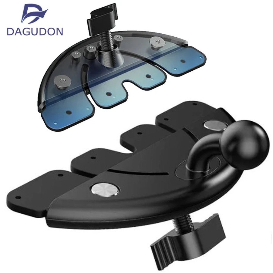 Avtomobil CD ushlagichi aksessuarlari 17 mm toʻp bosh bazasi Avtomobil CD uyasi uchun telefon stendlari iPhone Samsung Xiaomi qavslari uchun