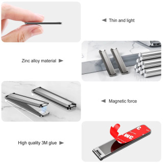iPhone 11 12 13 Pro Max Xiaomi Mini ushlagichi alyuminiy koʻrinmas portativ yigʻma stend ish stoli telefon aksessuarlari