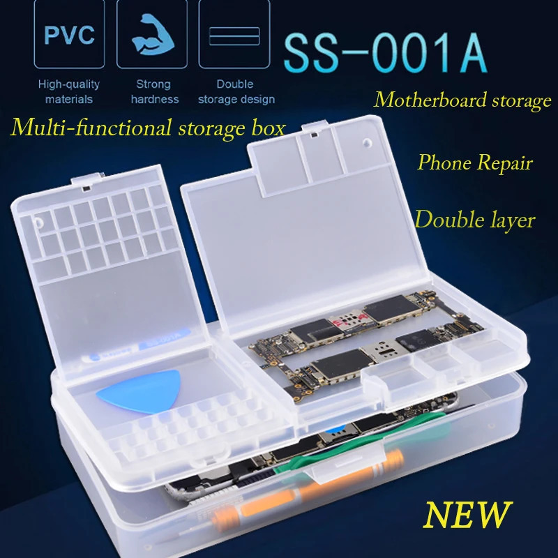 SUNSHINE SS-001A ЖК-экран мобильного телефона, материнская плата, ремонт деталей IC, многофункциональный ящик для хранения