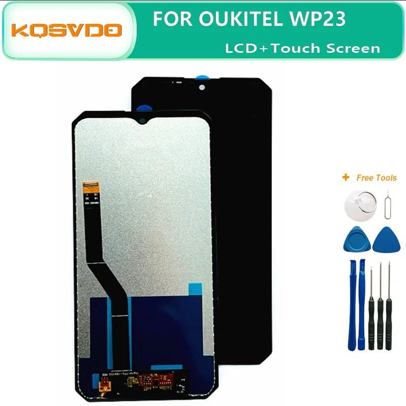 100% yangi original sensorli LCD displey Oukitel WP23 WP23 PRO WP28 WP36 WP38 telefonini almashtirish qismlarini demontaj qilish vositasi