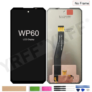 Для Oukitel WP60 оригинальный ЖК-дисплей с цифровым преобразователем сенсорного экрана в сборе, запасные части для телефона черный