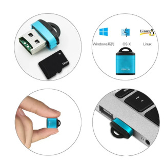Mini USB 2.0 Micro SIM SD/TF xotira kartasini oʻquvchi kompyuter ish stoli kompyuter aksessuarlari kartriji uchun yuqori tezlikdagi adapter