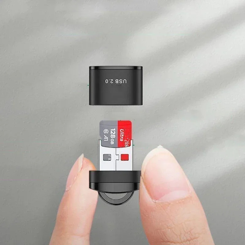 Mini USB 2.0 Micro SIM SD/TF xotira kartasini oʻquvchi kompyuter ish stoli kompyuter aksessuarlari kartriji uchun yuqori tezlikdagi adapter