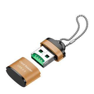 Мини-USB Micro USB 2,0 высокоскоростной адаптер SD/TF устройство чтения карт памяти для компьютера, настольного ноутбука, ноутбука, аксессуары для картриджей Оранжевый