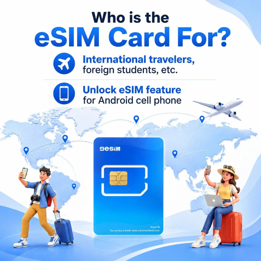 9eSIM V0 Глобальная физическая eSIM-карта, 15 профилей и меню STK, неограниченная загрузка контента