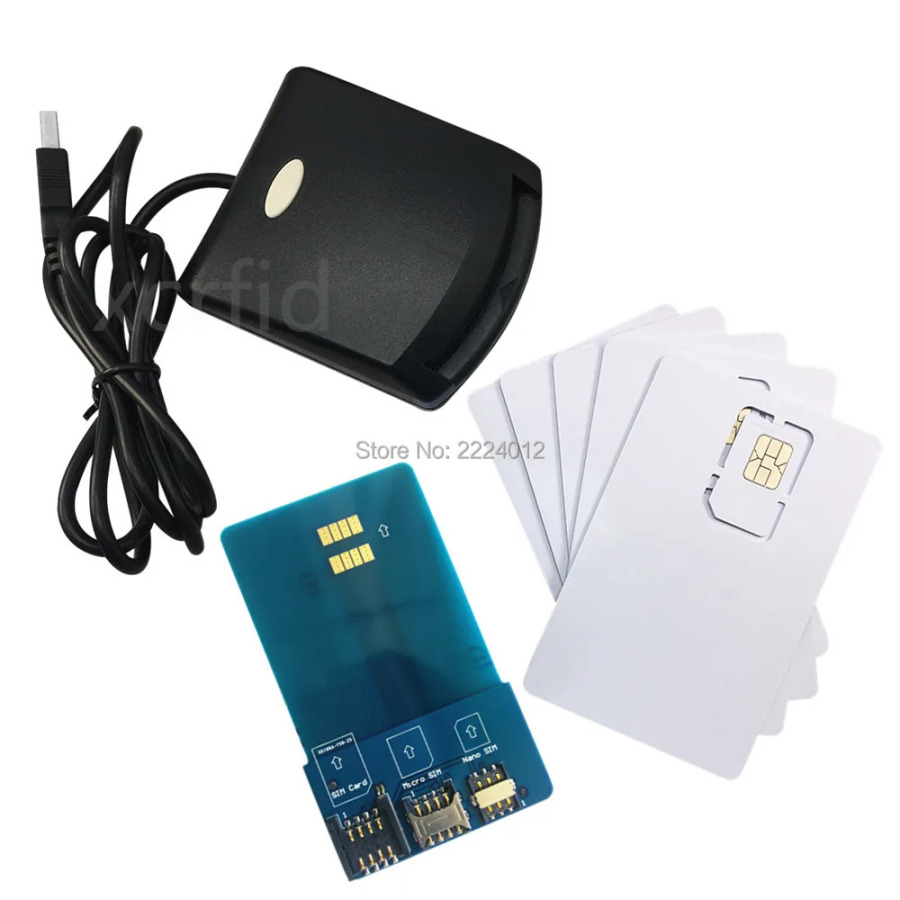 Программатор LTE WCDMA ICCID SIM, USIM, 4G, с 5 программируемыми картами