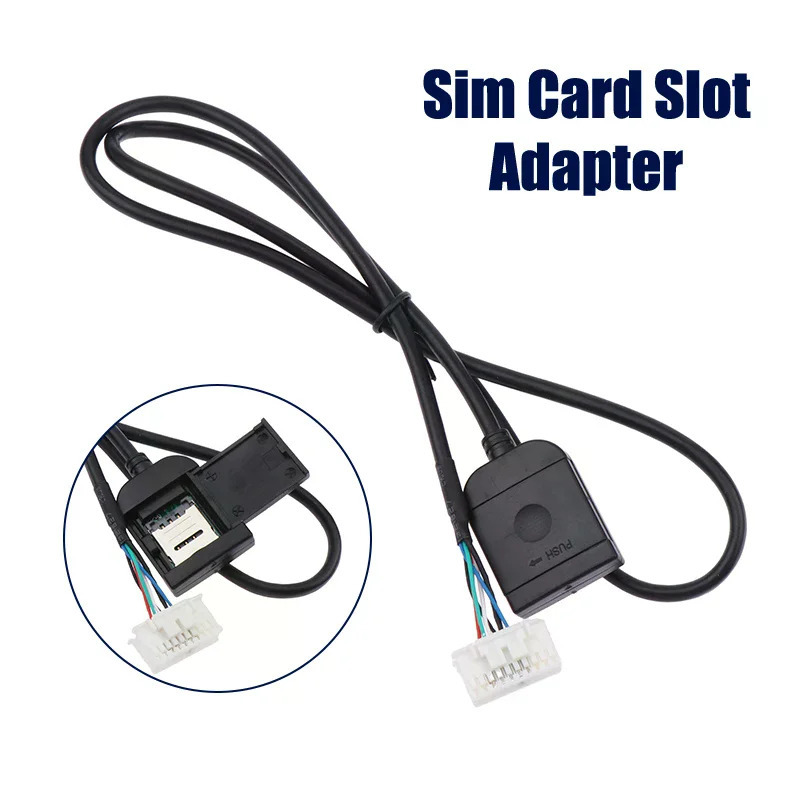 SIM-karta uyasi adapteri Android radio multimedia GPS 4G 20 pinli kabel ulagichi Avtomobil aksessuarlari almashtirish sim qismi