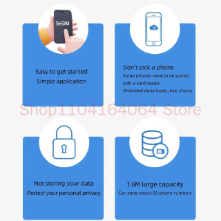 Карта 9eSIM V2 ESIM — физическая карта SIM. Усовершенствованная версия. Поддержка записи мобильных телефонов и компьютеров. Тот же функцию, что и 5 человек.