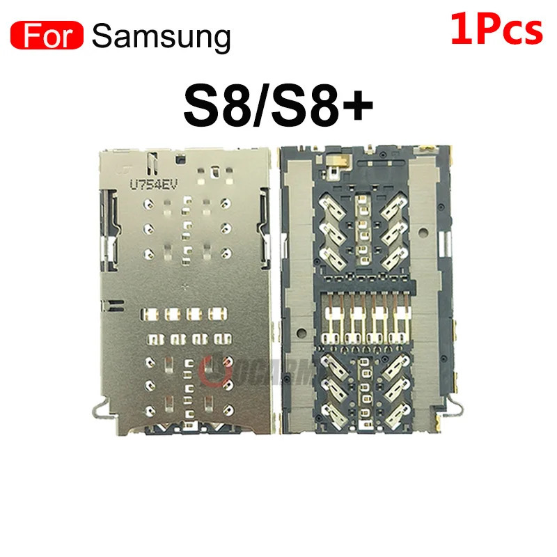 Samsung Galaxy S7 S7edge S8 S8+ S9 Note 10 uchun SIM-kartani oʻqish moslamasi ushlagichini almashtirish qismlari