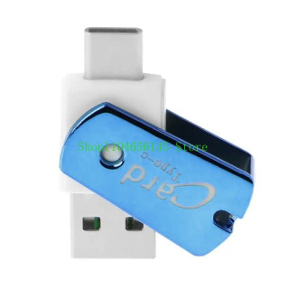 Многофункциональное устройство чтения карт памяти USB 3.1 Type C Micro SD TF Card Reader с функцией OTG Компьютерные аксессуары для ноутбуков Синий